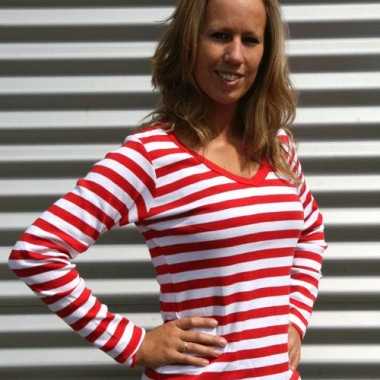 Gestreept T-shirt dames